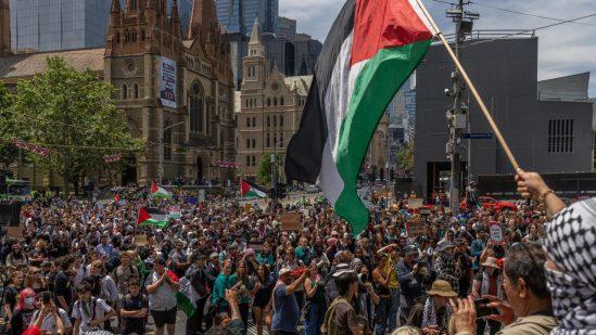 Students protest for Palestine