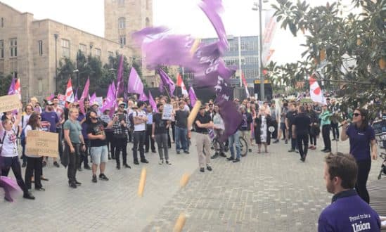 NTEU Fightback members push for real wage rise